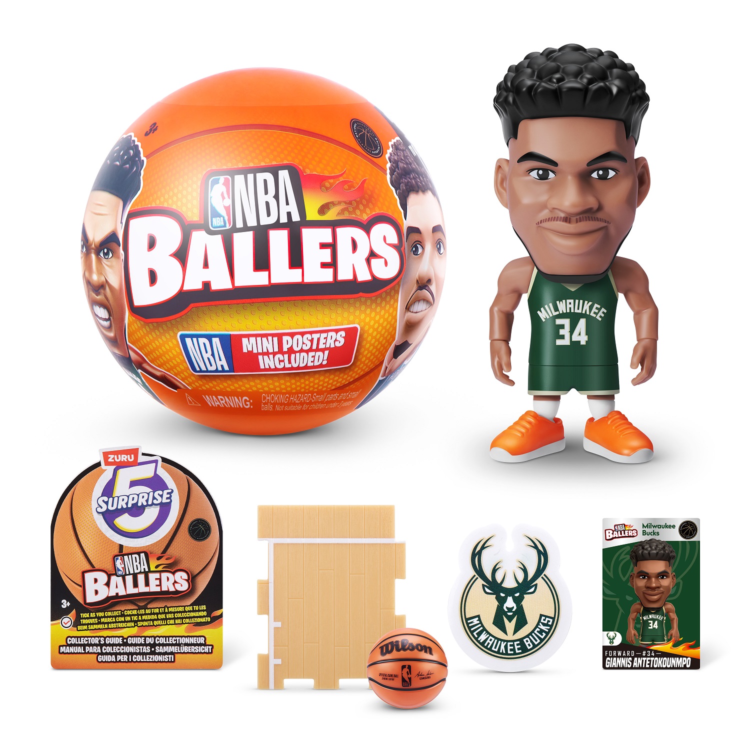 Игрушка Zuru 5 surprise NBA Ballers Шар в непрозрачной упаковке (Сюрприз) 77490GQ4-S002 - фото 32