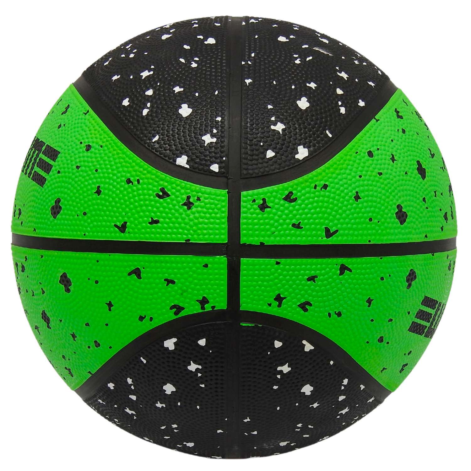 Мяч баскетбольный InGame POINT №7 черно-зеленый - фото 3