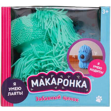 Игрушка интерактивная Abtoys Макаронка Собака зеленая ходит звуковые и музыкальные эффекты