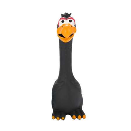 Игрушка для собак ZDK курица с пищалкой ZooWell черная