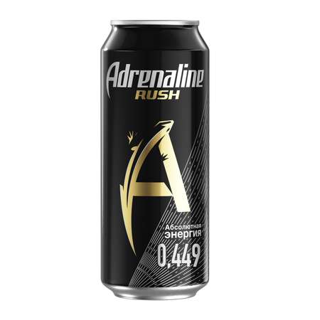 Напиток безалкогольный Adrenaline Rush энергетический газированный 0.449л