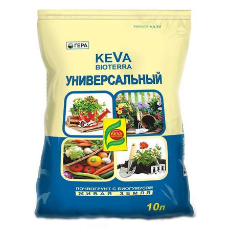 Почвогрунт Гера Keva Bioterra универсальный 10л