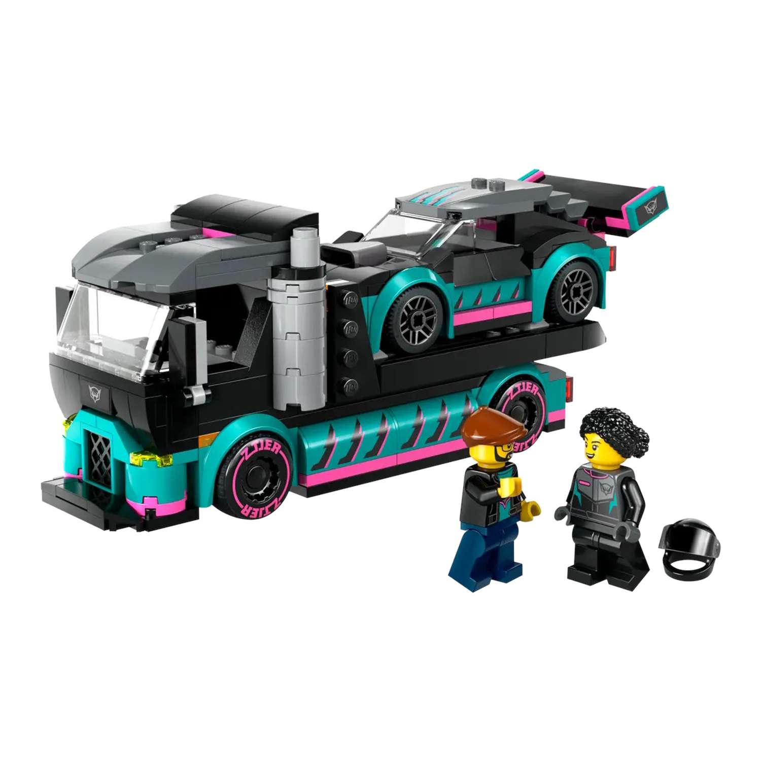 Конструктор LEGO City Гоночный автомобиль и грузовик-перевозчик 60406 - фото 2
