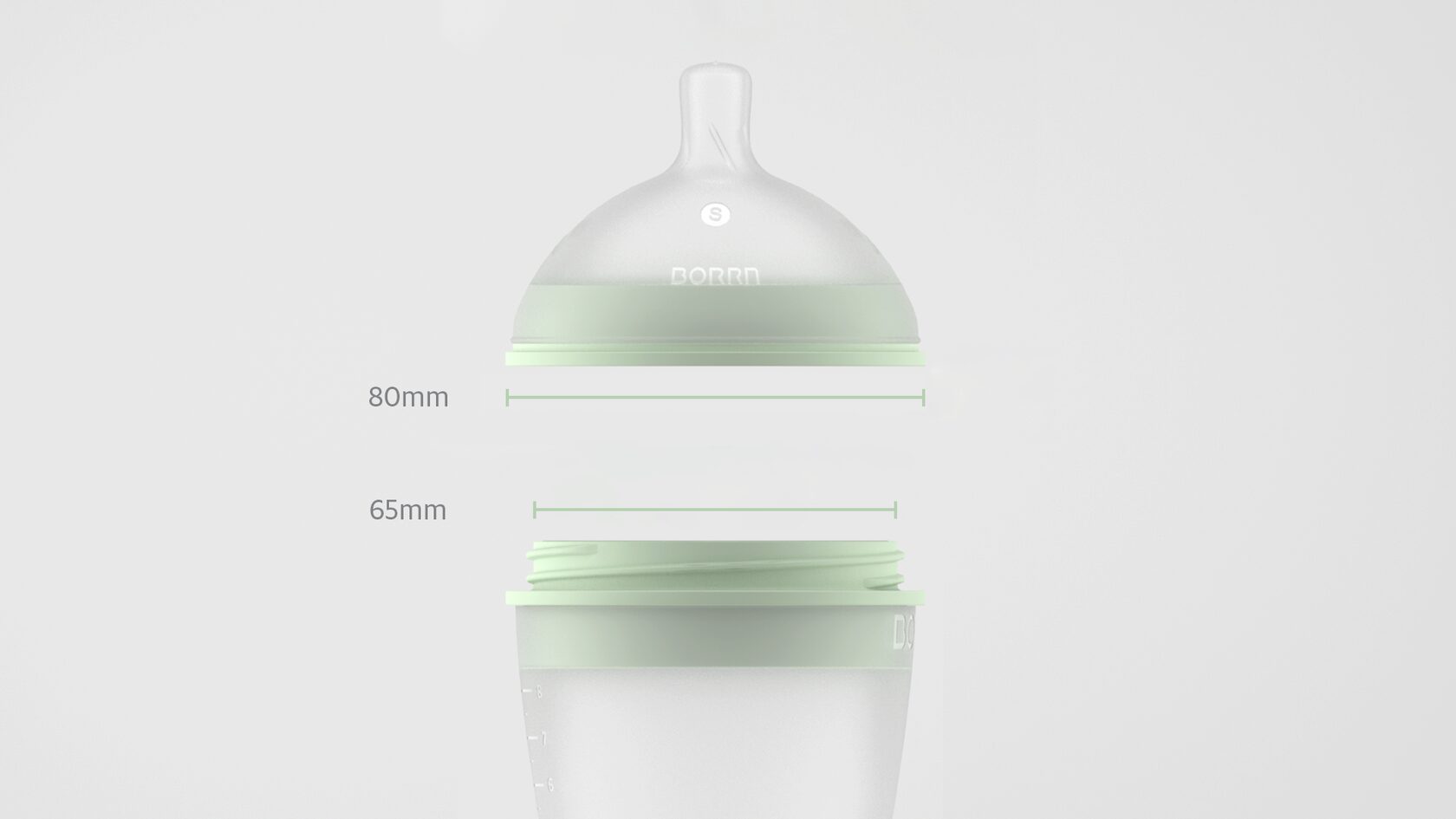 Бутылочка антиколиковая BORRN Baby Feeding Bottle 240 мл зелёная - фото 5