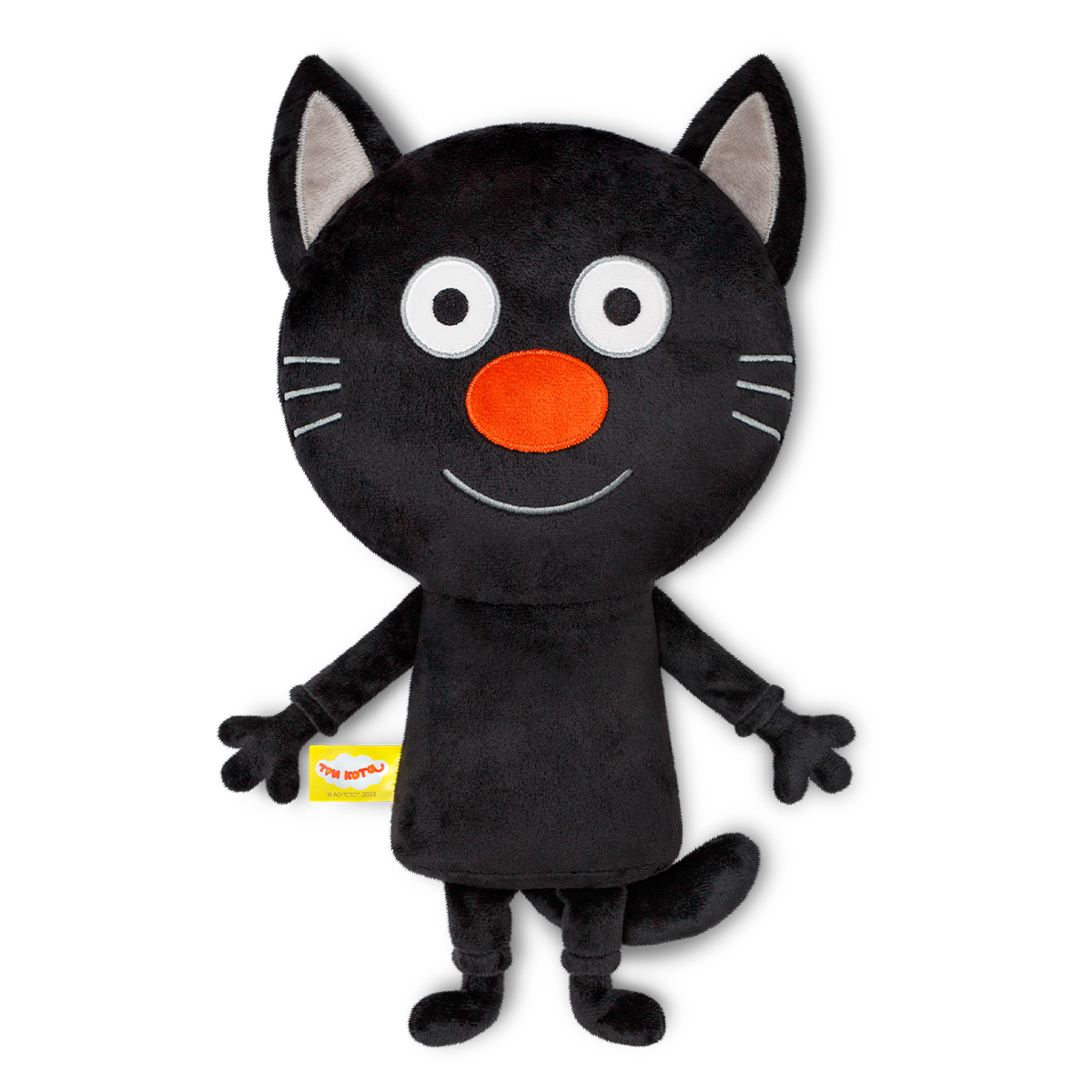 Мягкая плюшевая игрушка Мякиши черный кот Сажик Три кота - фото 8