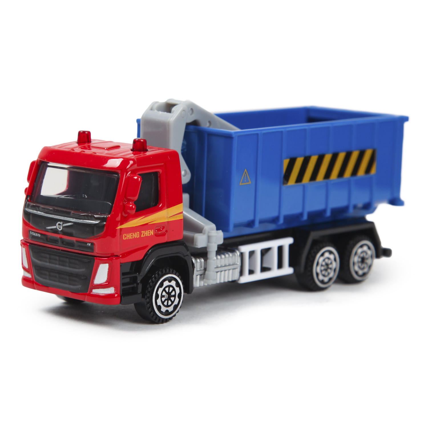 Машина MSZ 1:72 Volvo Crane Truck Красная 37704 купить по цене 199 ₽ в  интернет-магазине Детский мир