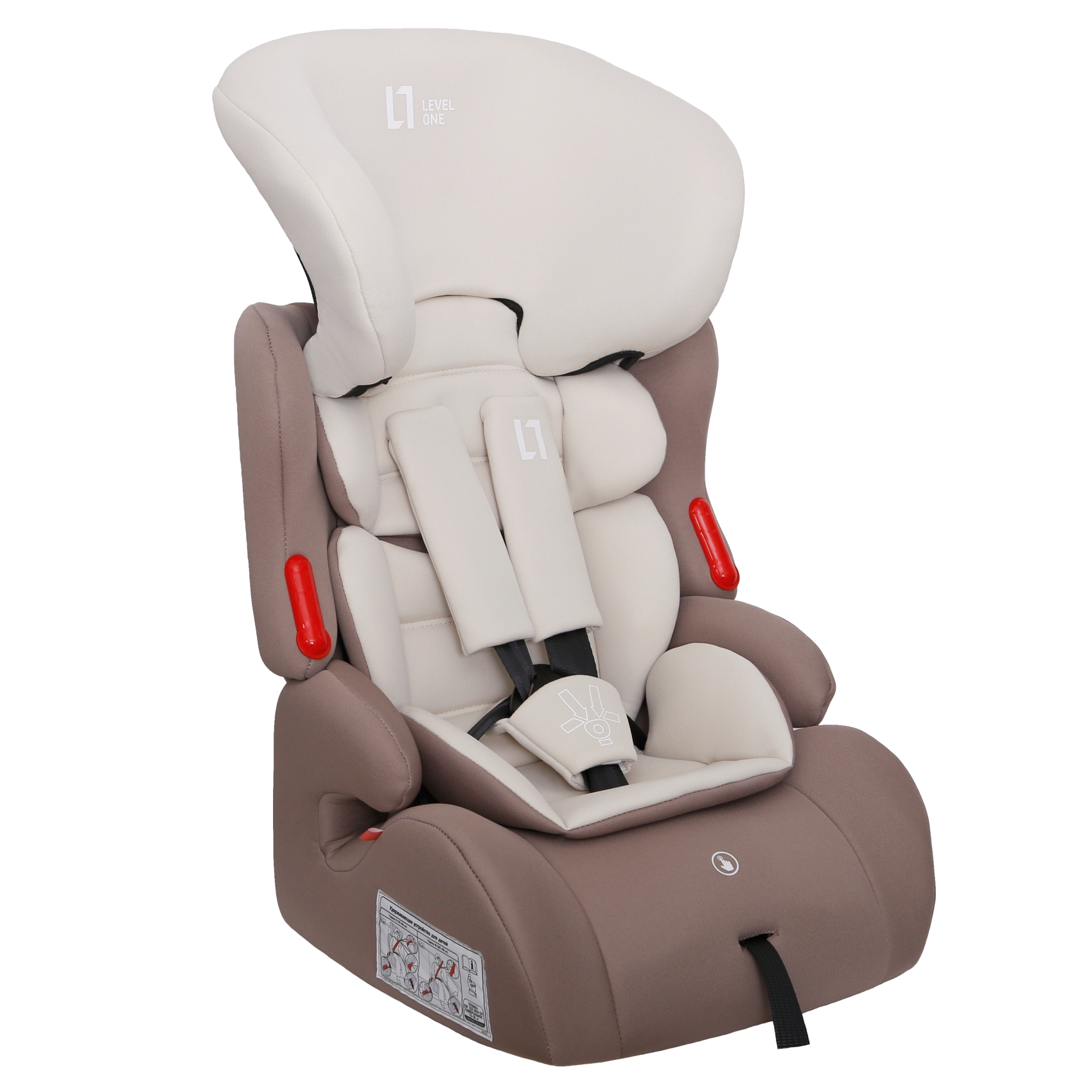 Детское автокресло Еду-Еду KS 516 Lux I/II/III серия Level One beige - фото 4