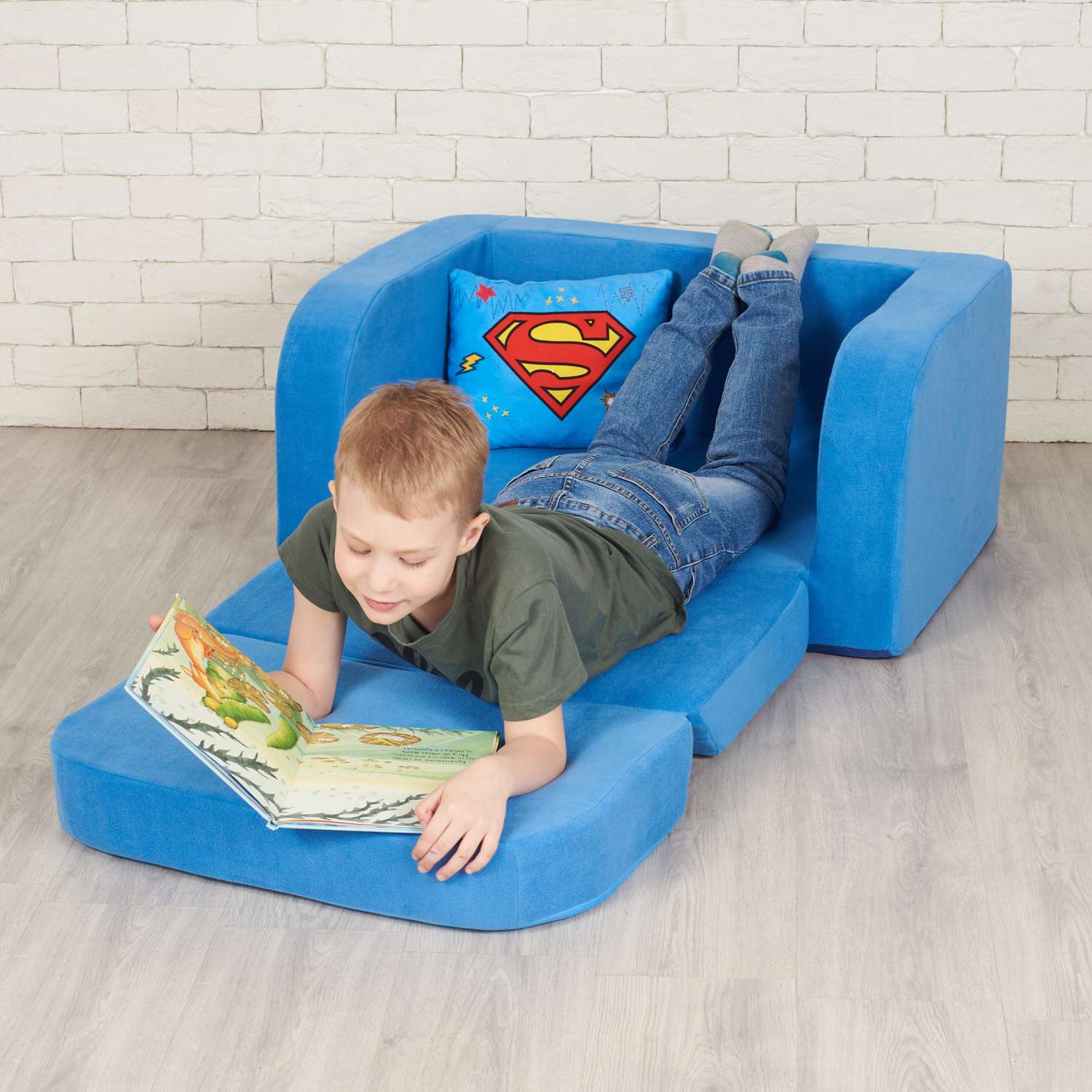 Детский диван Кипрей Super Boy 2 сложения - фото 7