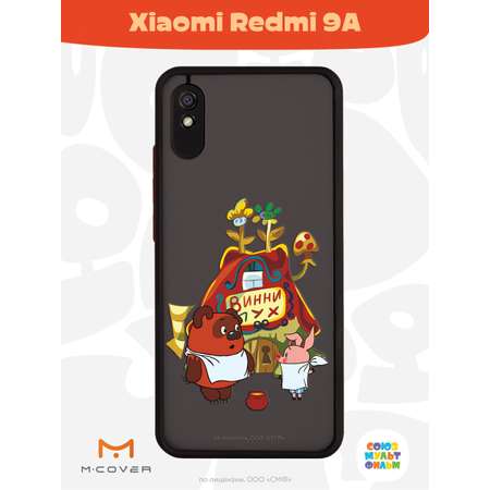 Противоударный чехол Mcover для смартфона Xiaomi Redmi 9A Союзмультфильм В гостях у Винни