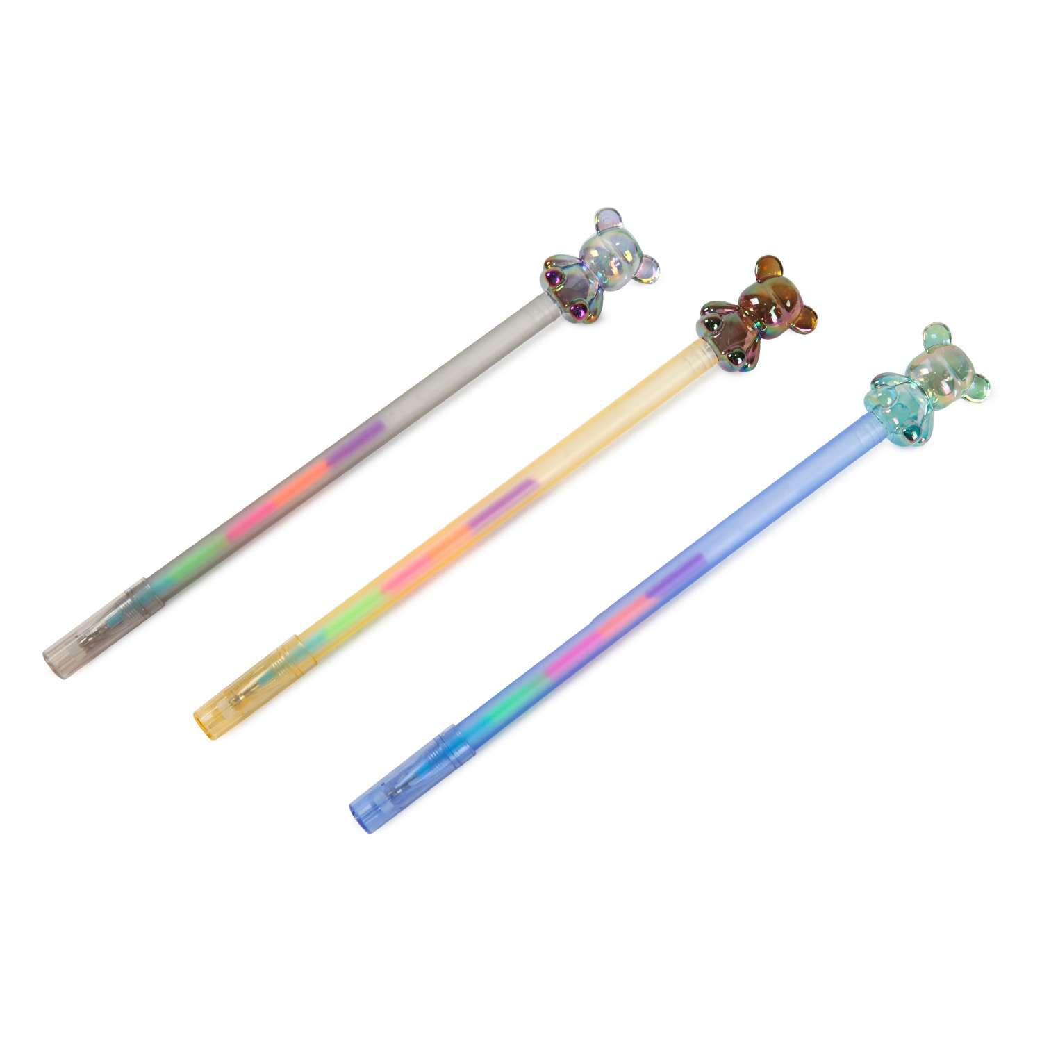 Ручка гелевая Maxleo Bear Rainbow 0.5мм Цветная ZF3229-2 - фото 1