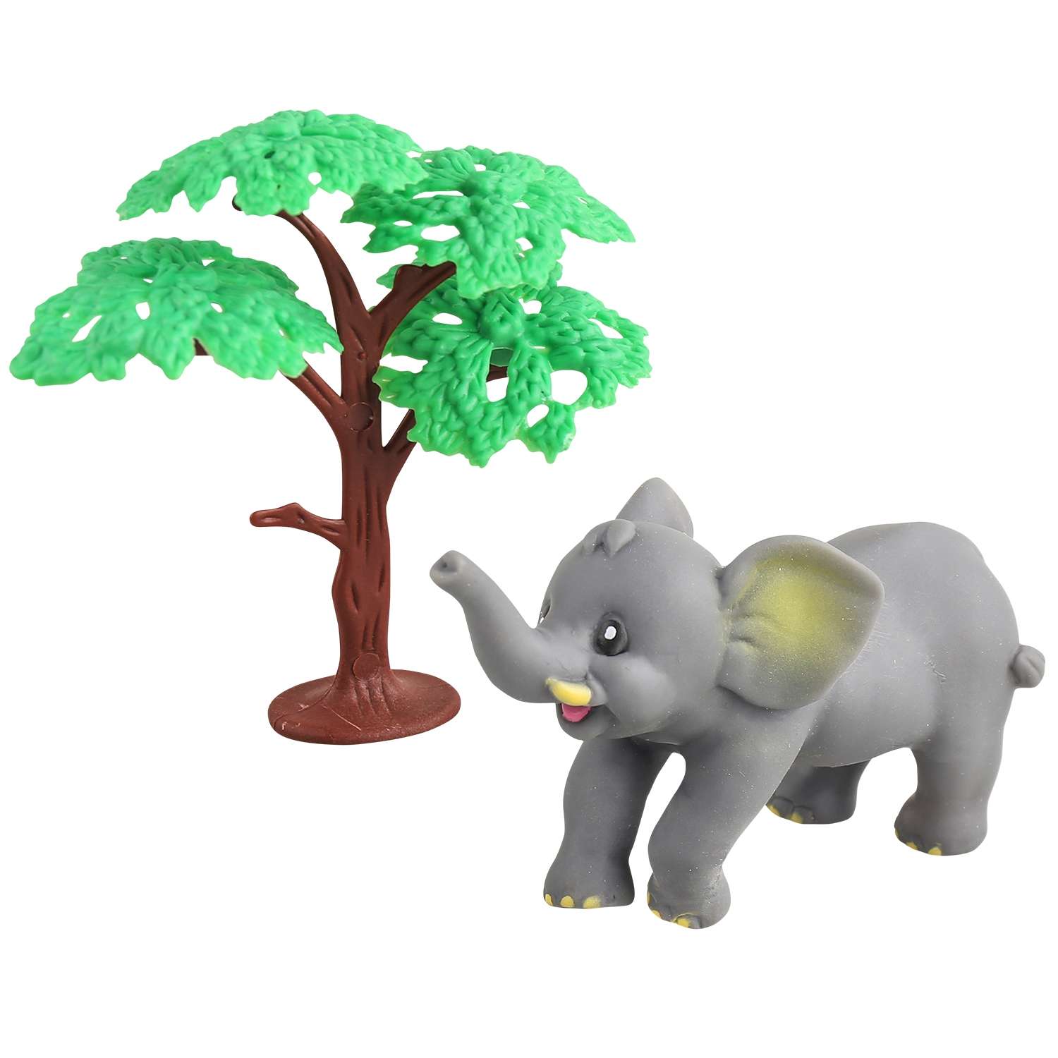 Игровой набор Mioshi Маленькие звери: Слон 10х6 см дерево - фото 1