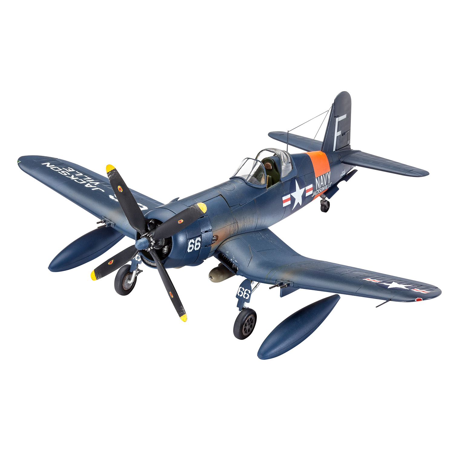 Сборная модель Revell Одноместный палубный истребитель F4U-4 Corsair 63955 - фото 1