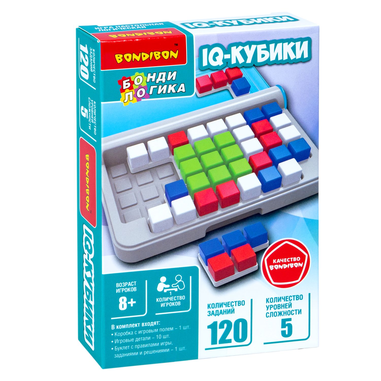 Настольная игра Bondibon логическая IQ-КУБИКИ - фото 3