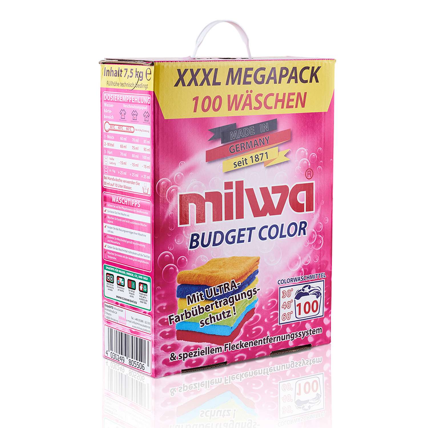 Стиральный порошок Milwa для цветного белья Budget Color 7.5кг - фото 1
