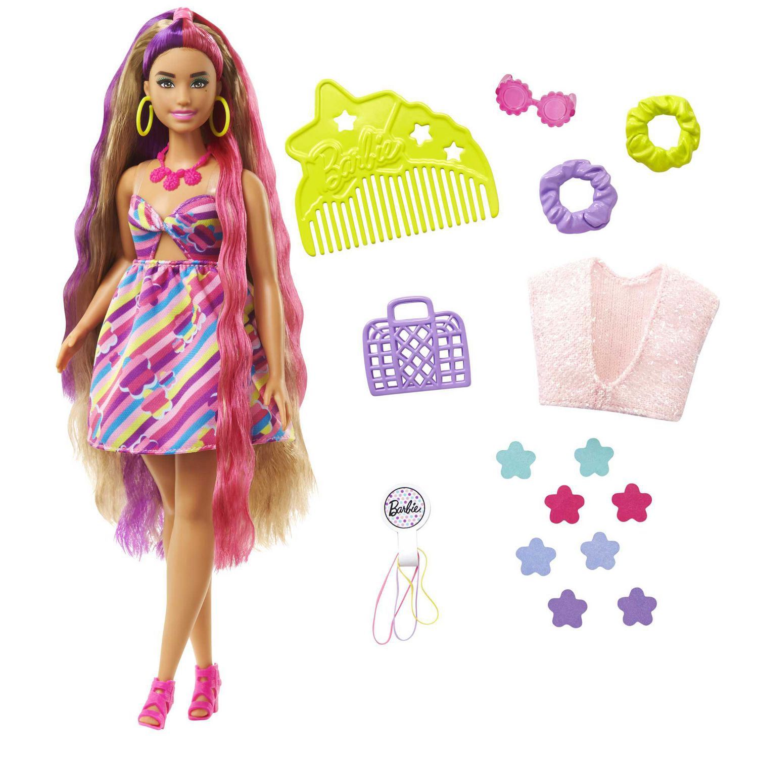 Кукла Barbie Totally Hair Цветы HCM899564 HCM899564 - фото 1