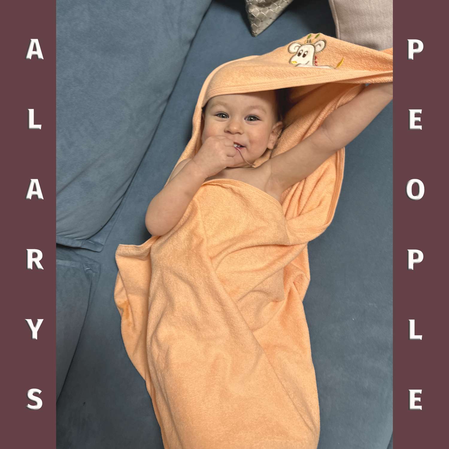 Набор для купания ALARYSPEOPLE пеленка-полотенце с уголком и рукавичка - фото 11