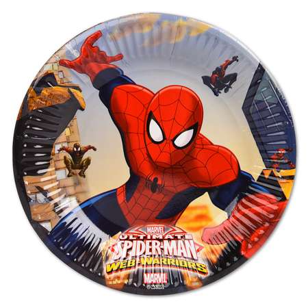 Тарелка Decorata Party Spiderman 8шт 1502-4681