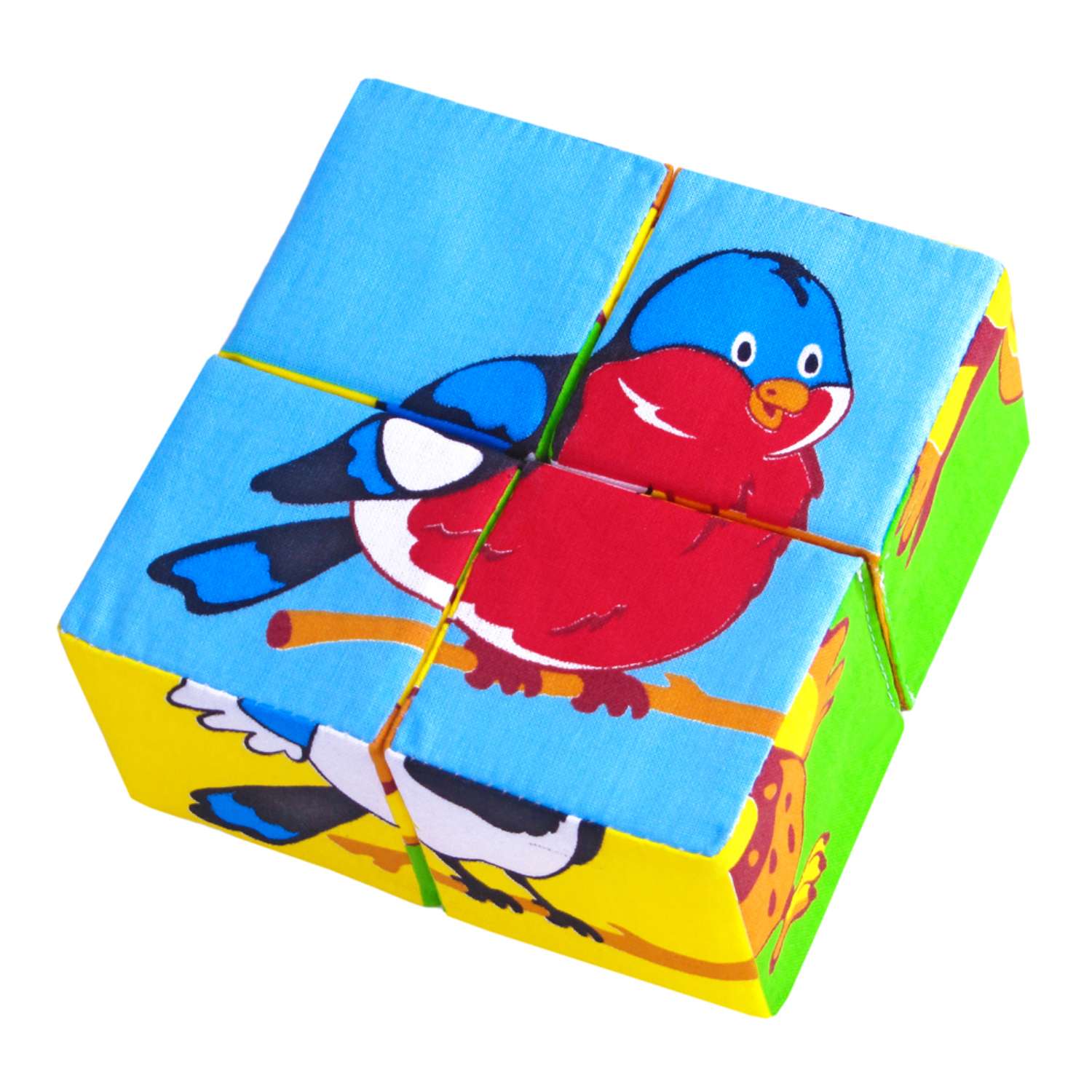 Кубики Мякиши Мягкие детские развивающие для малышей Птицы подарок детям для малышей игры развитие набор - фото 7