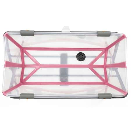 Ванночка Stokke Flexi Bath складная Прозрачный-Розовый