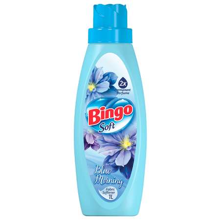 Кондиционер для белья Bingo Soft BLUE MORNING с ароматом цветов 1 л