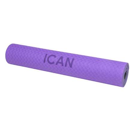 Коврик для фитнеса и йоги ICAN 173x61x0.5 см IFM-301