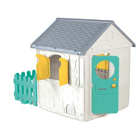 Домик игровой Dolu My 1st House с забором, бирюзовый