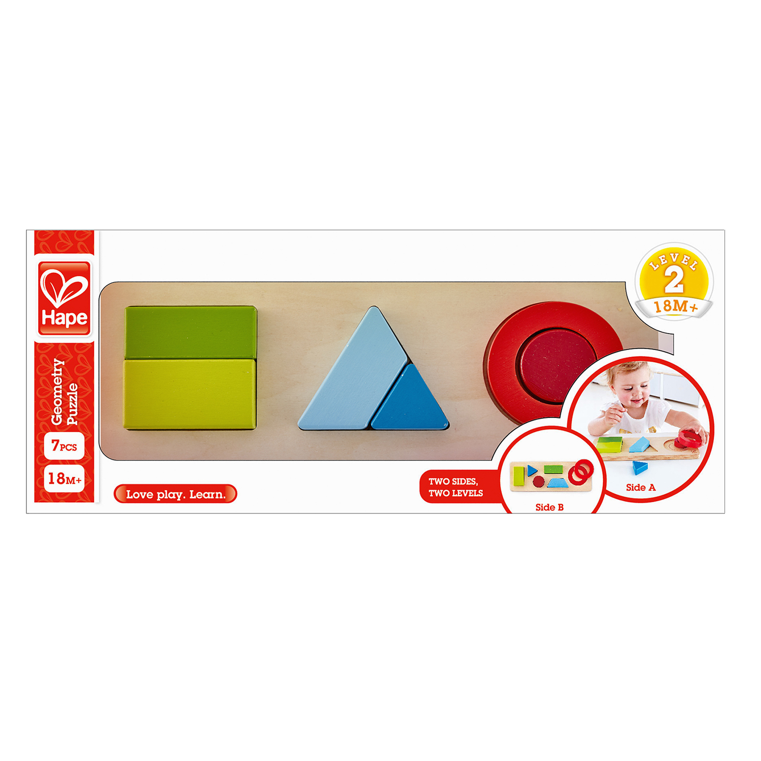 Игрушка для малышей HAPE Цвета и формы 7 предметов E1615_HP - фото 6