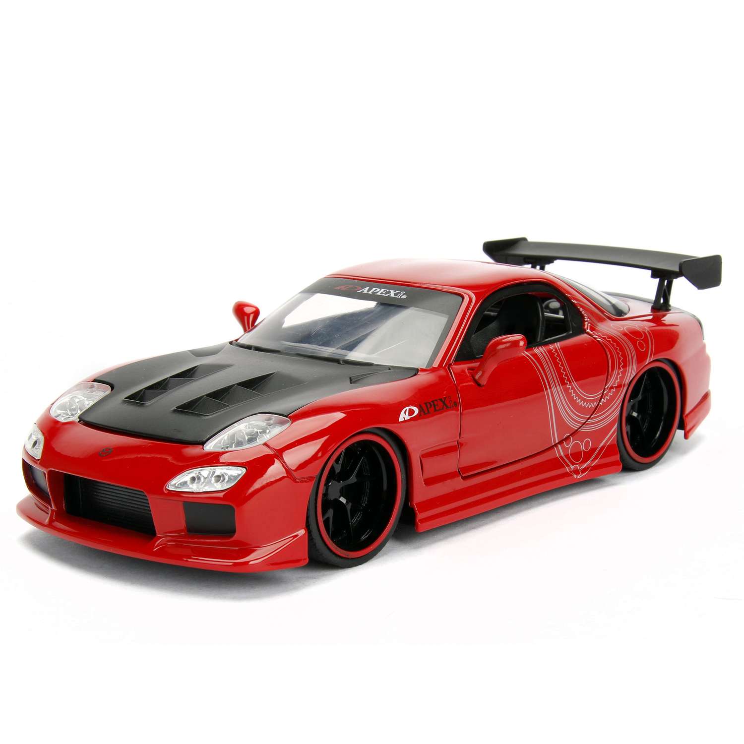 Машинка Jada 1:24 1993 Mazda Rx-7 Красная 98677 98677 - фото 1