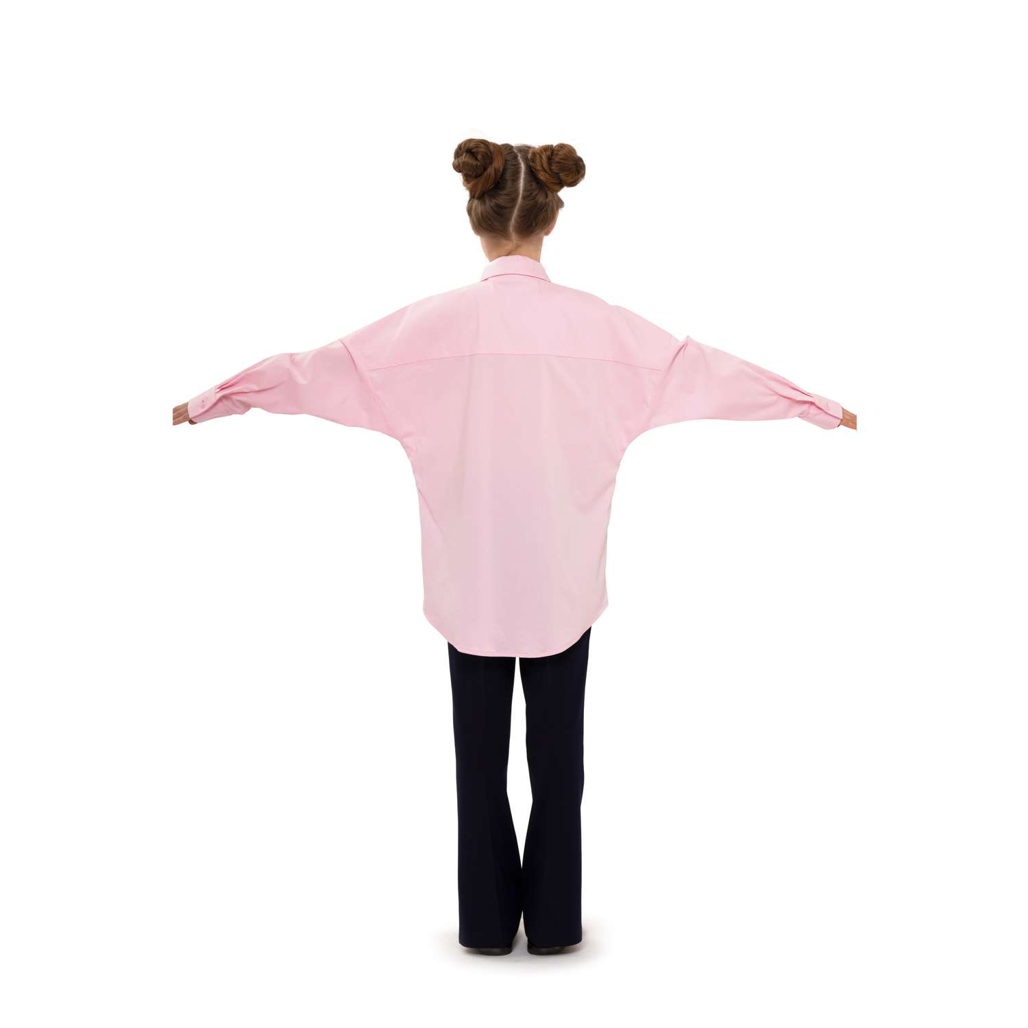 Рубашка Stylish AMADEO AB-105-розовый - фото 2