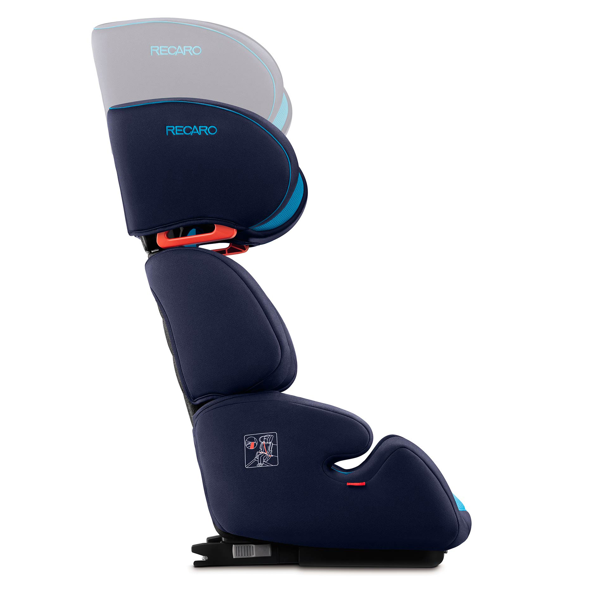 Автокресло Recaro Milano Seatfix Xenon Blue - фото 3