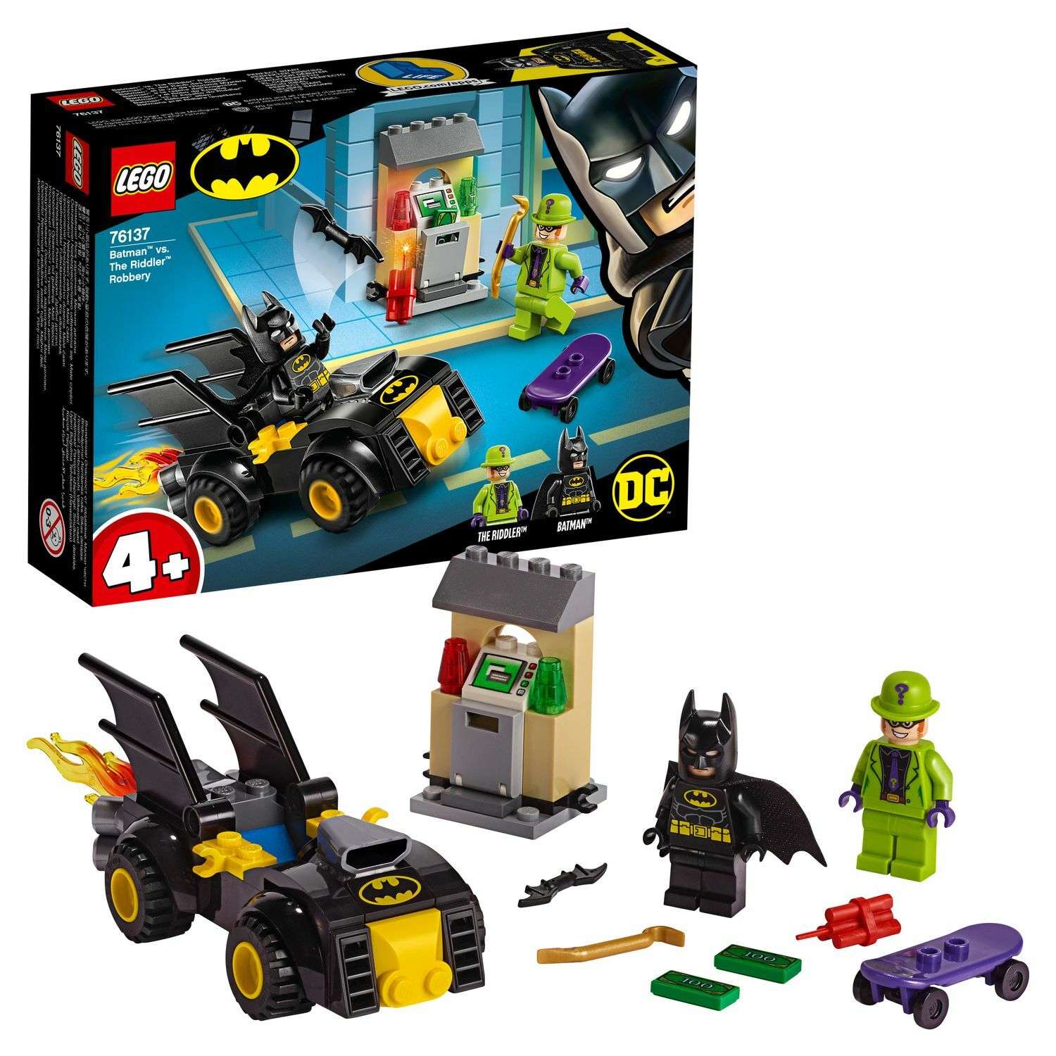 Конструктор LEGO DC Super Heroes Бэтмен и ограбление Загадочника 76137 - фото 1