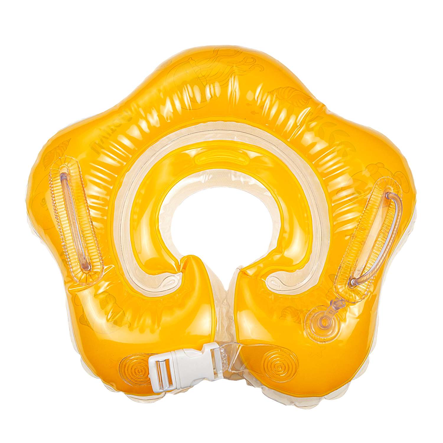Круг для купания Uviton с погремушкой Желтый 0059 - фото 2