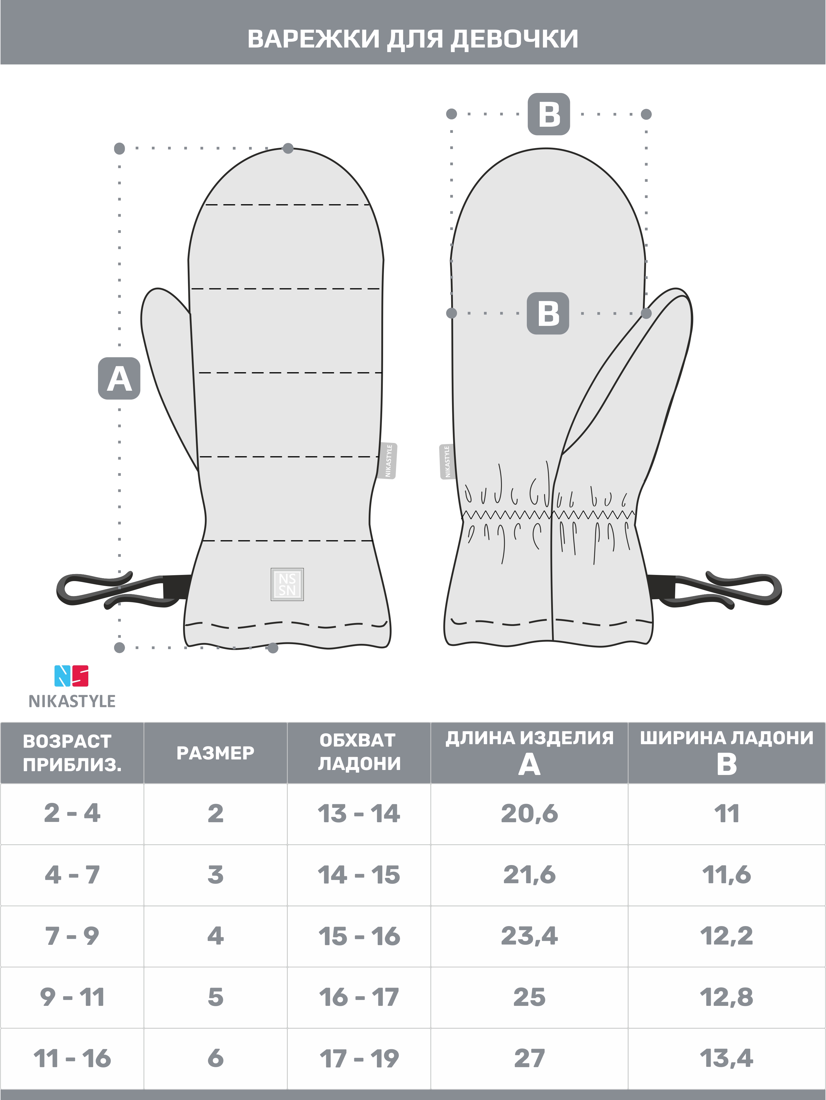 Варежки NIKASTYLE 14з17624 какао - фото 2