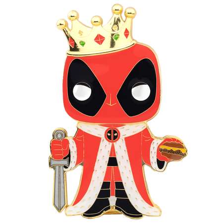 Значок Funko POP! Pin Marvel Deadpool King Deadpool Large Enamel