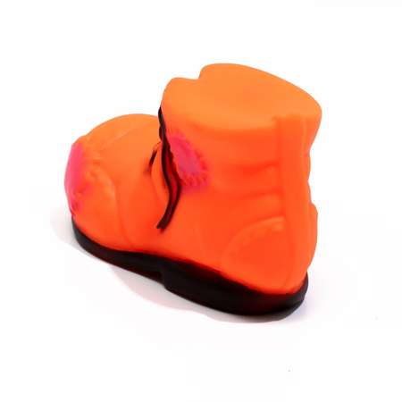 Игрушка Пижон пищащая «Башмак» для собак 10.5 см оранжевая