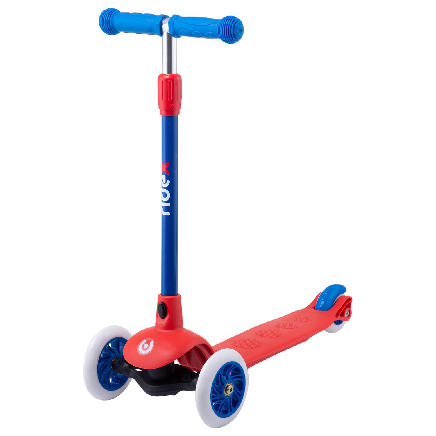 Самокат RIDEX трехколесный 3 wheels scooter Hero 120/80 red/blue - фото 1