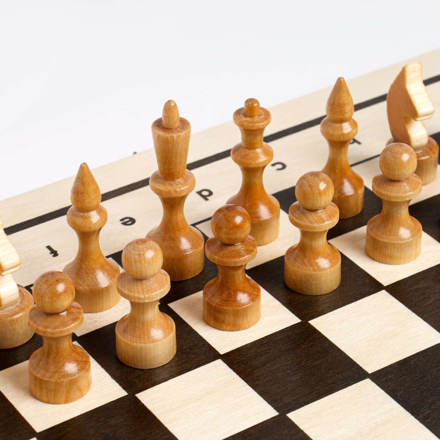 Настольная игра Sima-Land 3 в 1 нарды шахматы шашки 7 см пешка 3.5 см доска 40х40 см - фото 3