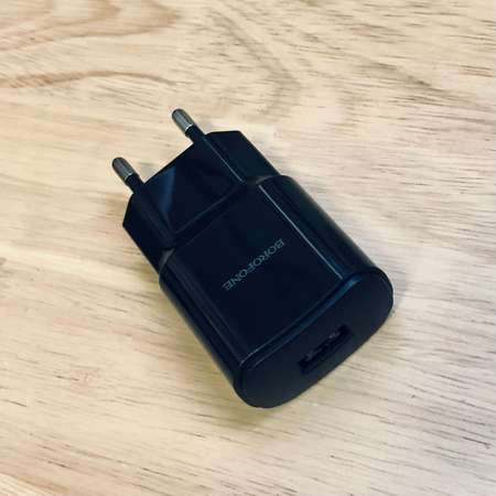 Сетевое зарядное устройство Borofone Orion / один USB-порт/ чёрный