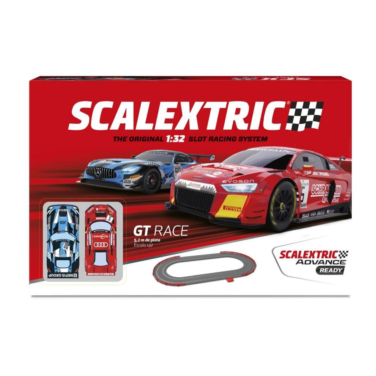 Автотрек Scalextric Original GT Race U10384S500 - фото 2