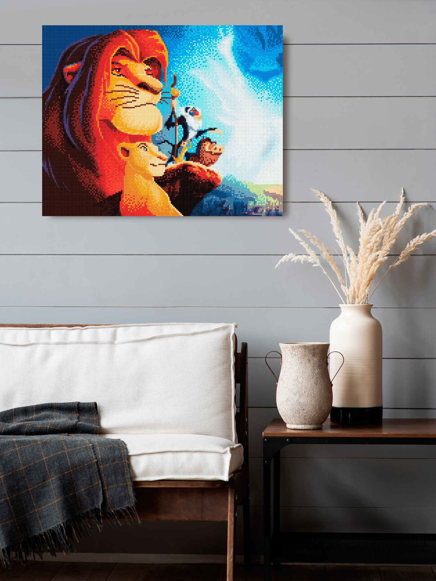 Алмазная мозаика Art on Canvas холст на подрамнике 40х50 см Король лев - фото 3