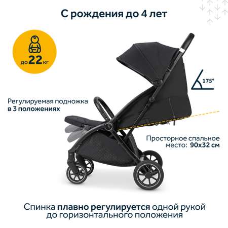 Коляска прогулочная Osann Niko Onyx для новорожденных и до 22 кг