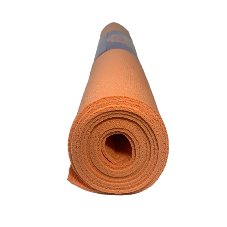 Коврик для спорта и фитнеса Ramayoga Puna оранжевый размер 185 x 60 x 0.35 см