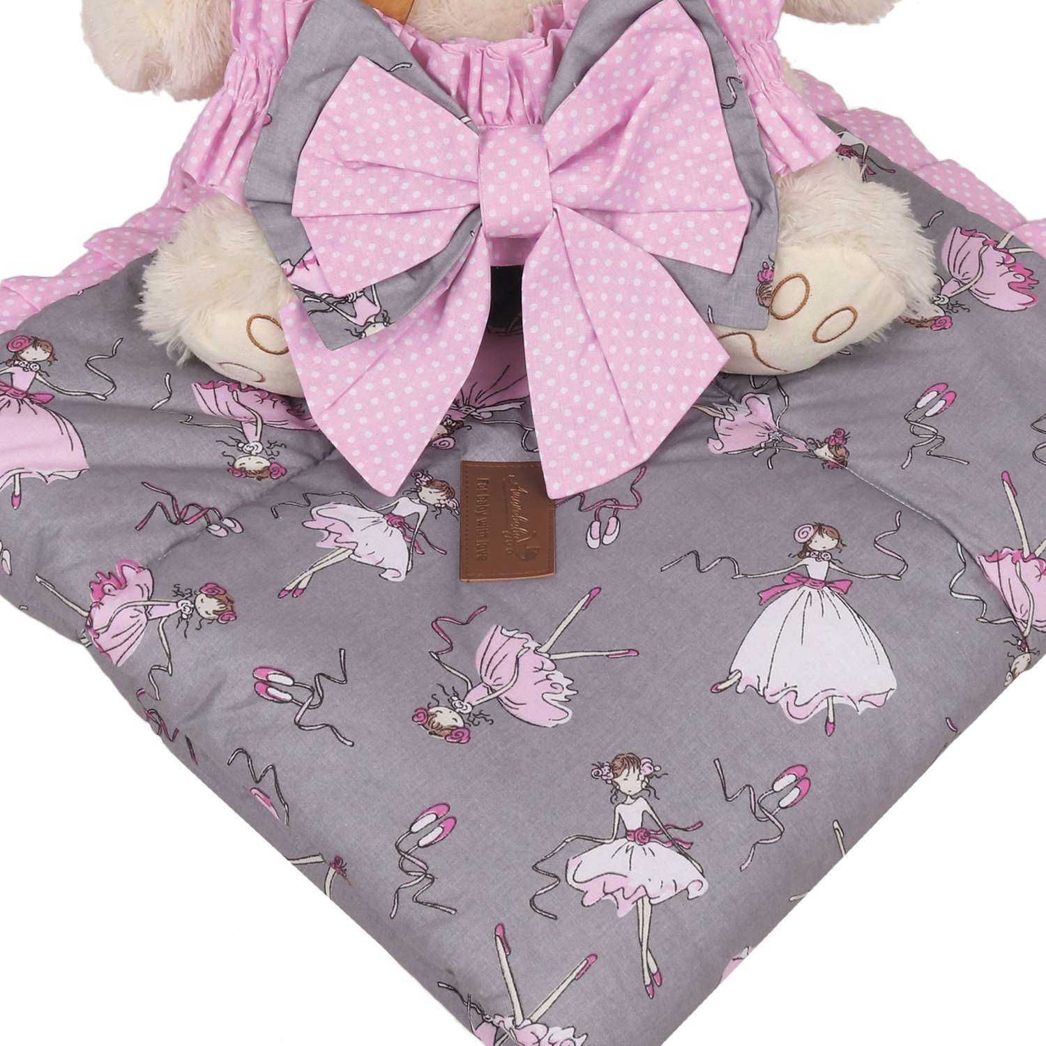 Одеяло AmaroBaby HAPPY Мечта серый розовый - фото 4