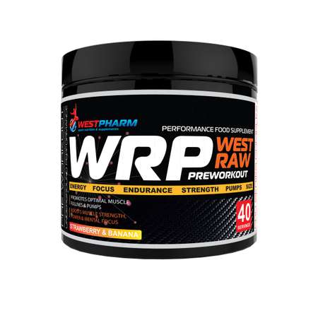 Предтренировочный комплекс WESTPHARM WRP Strawberry-Banana 40 порций