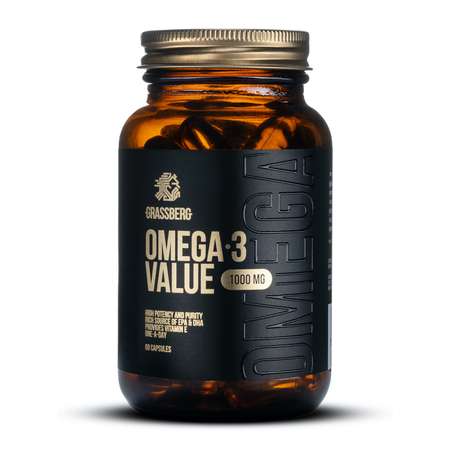 Омега Grassberg Omega 3 Value 1000мг*60капсул