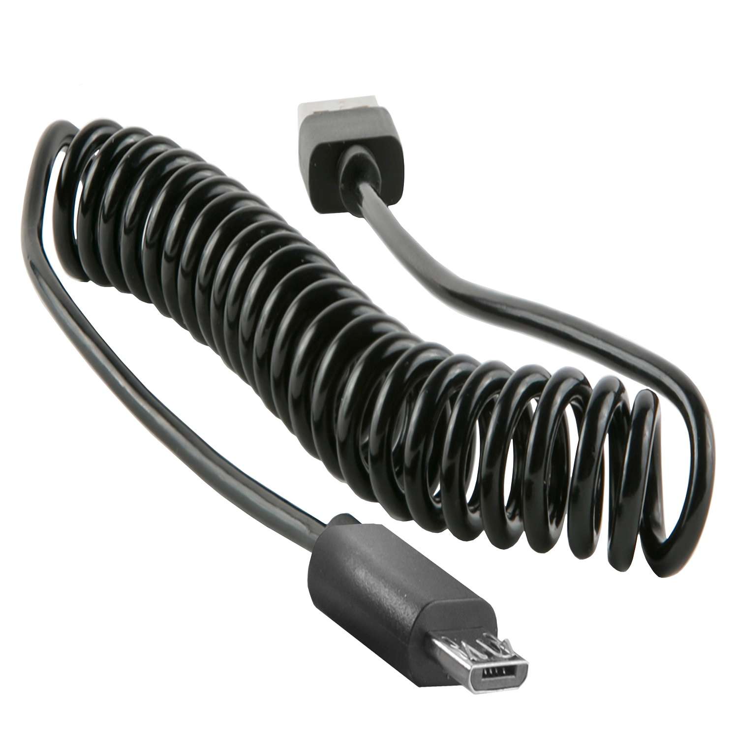Дата-кабель RedLine Spiral USB - Micro USB черный - фото 1