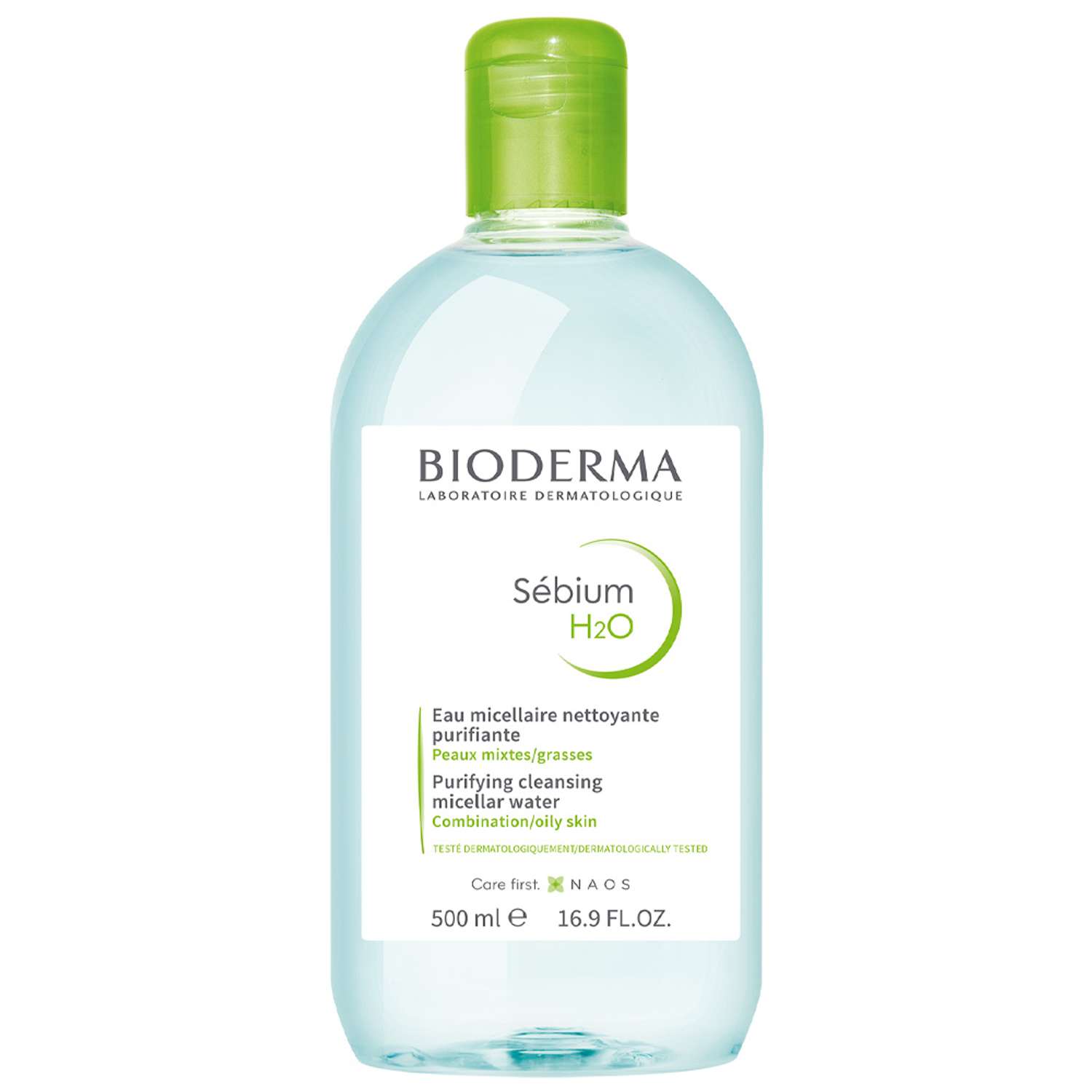 Мицеллярная вода H2O Bioderma Sebium очищающая для жирной и проблемной кожи лица 500 мл - фото 1