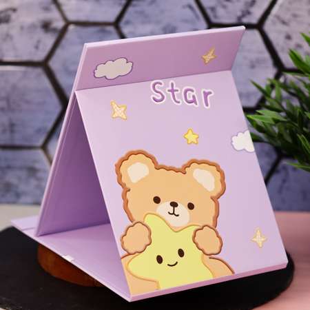 Зеркало настольное для макияжа iLikeGift STGR bunny purple