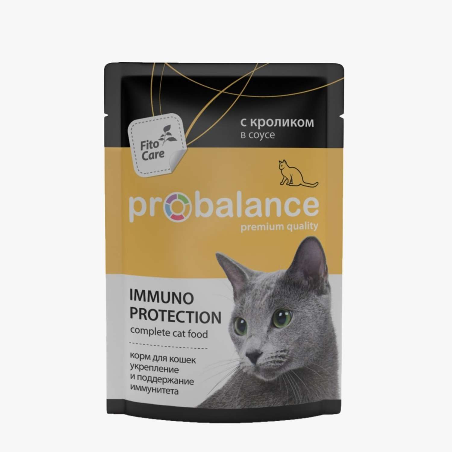 Корм консервированный ProBalance Immuno Protection для кошек с кроликом в соусе 85 г - фото 1