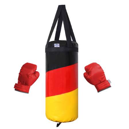 Детский набор для бокса Belon familia груша с перчатками Серия Флаги/ Германия